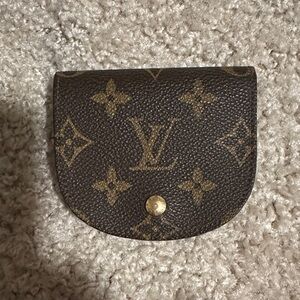 Rare Louis Vuitton Brown and Gold Monogram Pouch